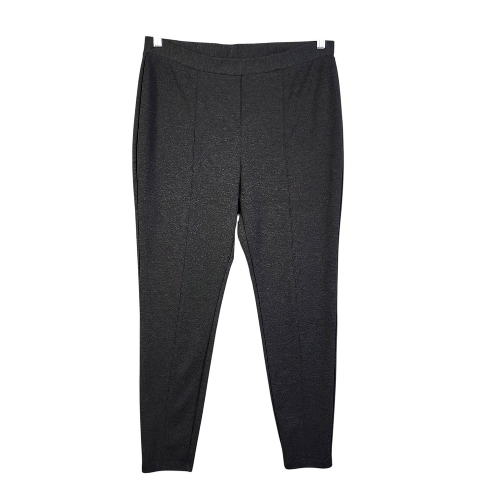 Chicos So Slimming Womens Charcoal Gray Ponte‎ Leggings Size XL Tummy Control